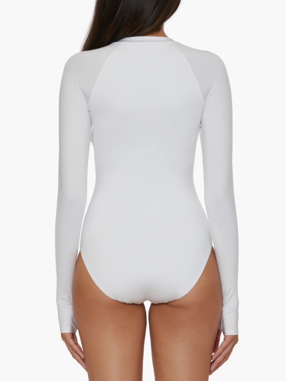 Trina Turk Half Zip Long Sleeve One-Piece Rashguard Swimsuit NWT - Picture 3 of 10